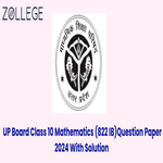 UP Board Class 10 Mathematics Code 822 IB Question Paper 2024 PYP